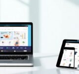 Shopify's new features on laptop and tablet devices.